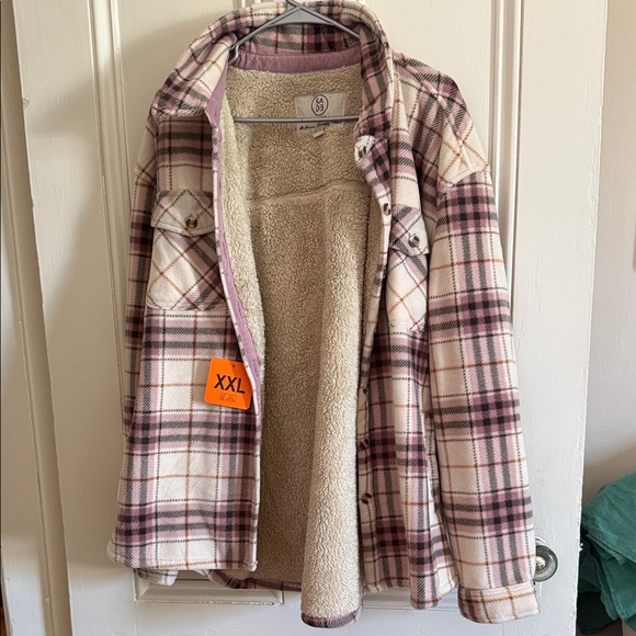 Sage Collective Jackets & Blazers - SAGE Collective Plaid Sherpa-Lined Jacket XXL NWT